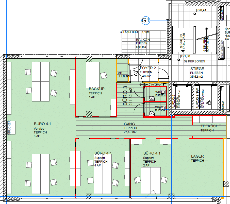 Bürofläche Technopark TP5 7. OG ca. 226 m² – Bild 8
