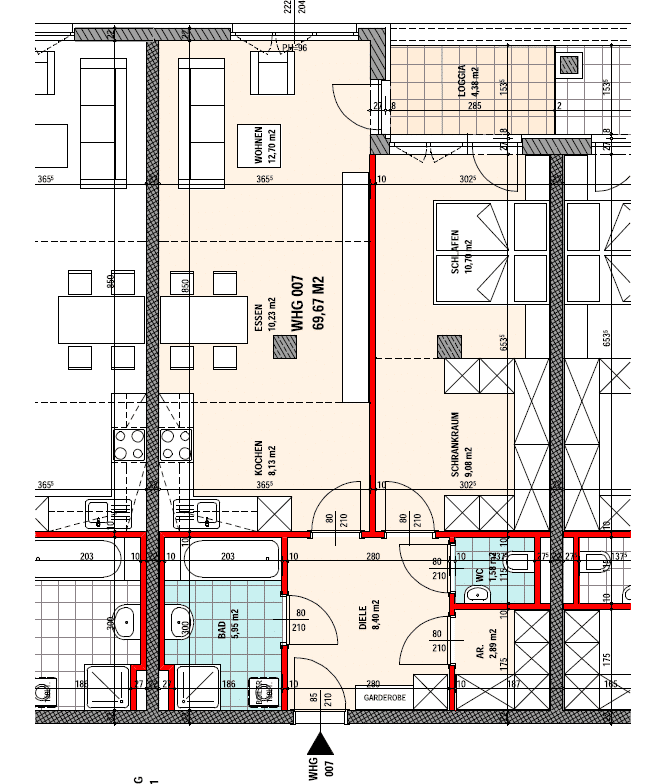 2-Zimmer-Wohnung Nähe LKH – Bild 15